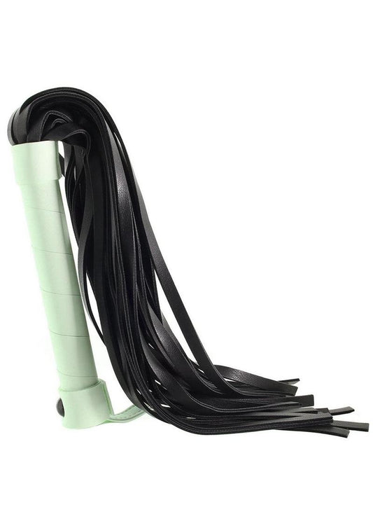 Glo Bondage Glow In The Dark Flogger - Glow In The Dark/Green