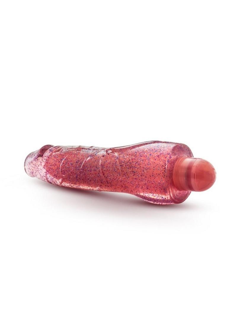 Glow Dicks Molly Glitter Vibrator - Glow In The Dark/Pink