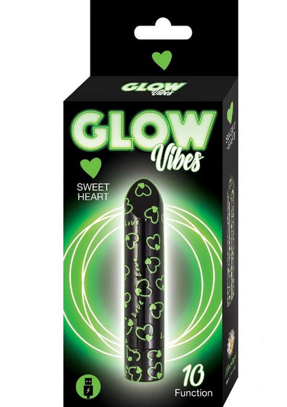 Glow Vibes Sweet Heart Rechargeable Glow In The Dark Bullet