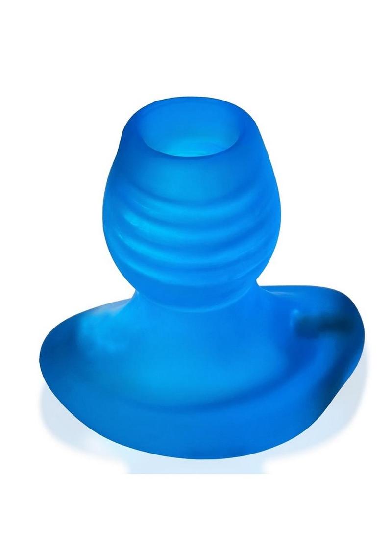 Glowhole 1 Hollow Buttplug with Led Insert - Small - Blue Morph