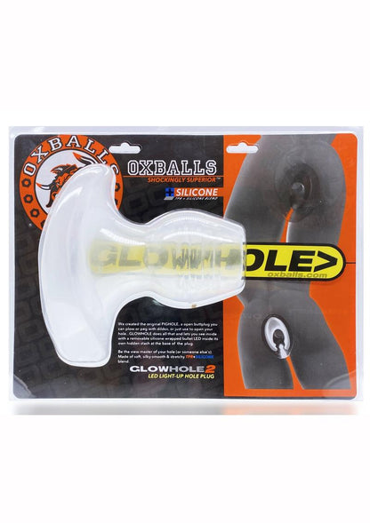 Glowhole 2 Light Up Hollow Silicone Buttplug