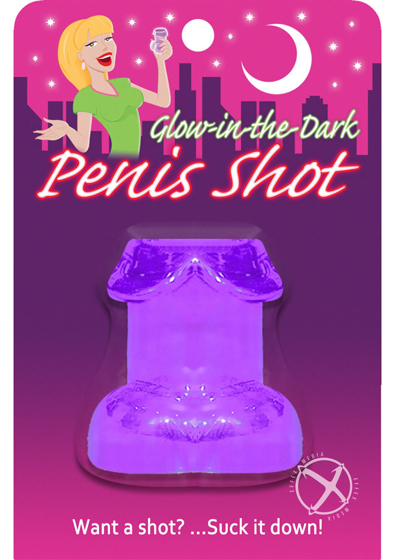 Glowing Penis Shooter - Glow In The Dark/Purple