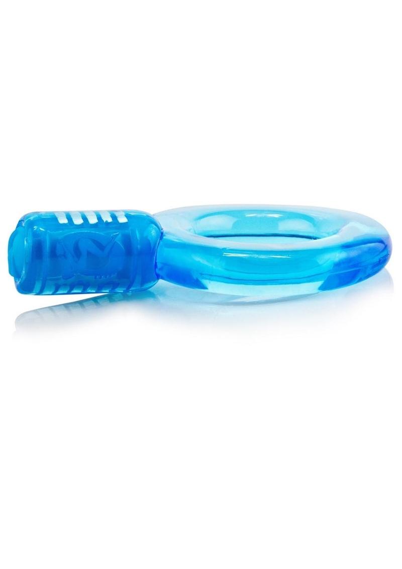 Go Vibe Ring Disposable Cock Ring - Blue