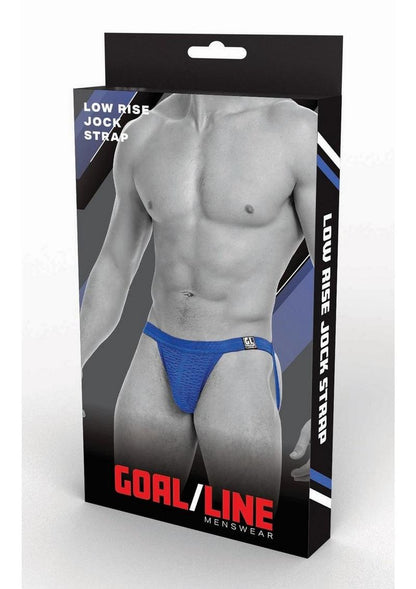 Goal Line Low Rise Jockstrap - Blue - Large/XLarge