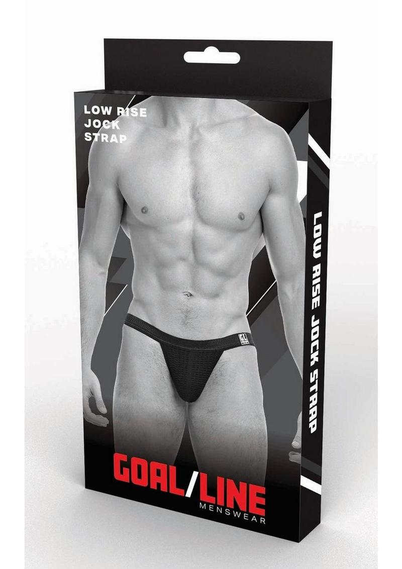 Goal Line Low Rise Jockstrap - Black - Medium/Small