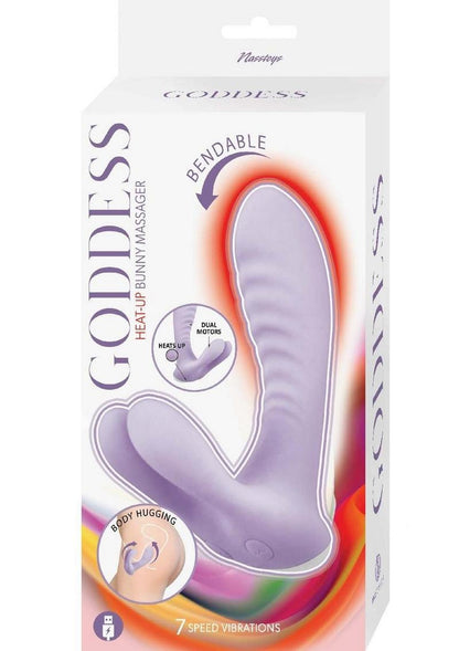 Goddess Heat Up Rechargeable Silicone Bunny Massager