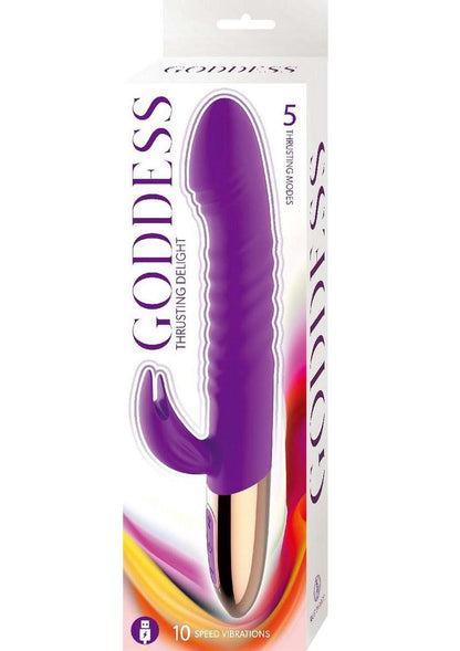 Goddess Thrusting Delight Rechargeable Silicone Dual Stimulating Vibrator