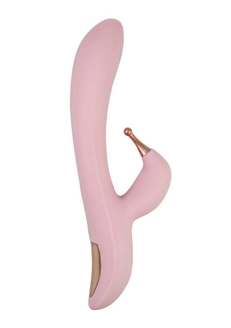 Goddess Tri-Tip Rechargeable Silicone Personal Vibrator - Pink