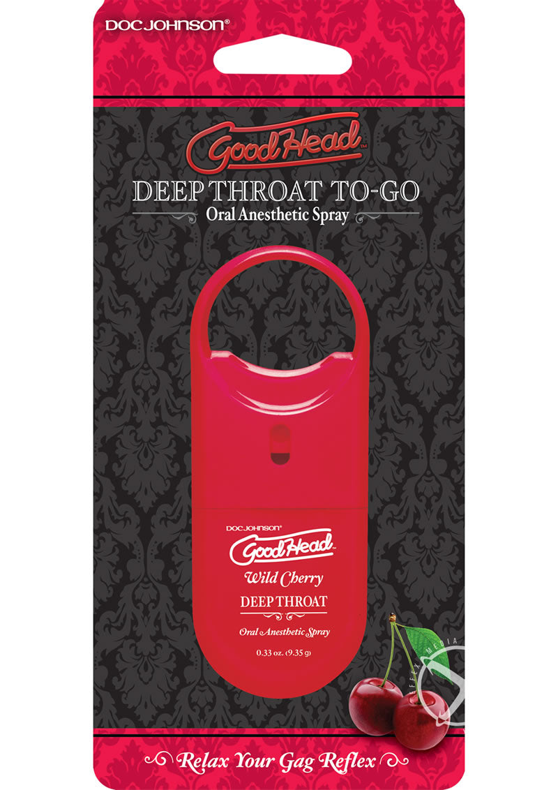 Goodhead Deep Throat To-Go Oral Anesthetic Spray Cherry - .33oz