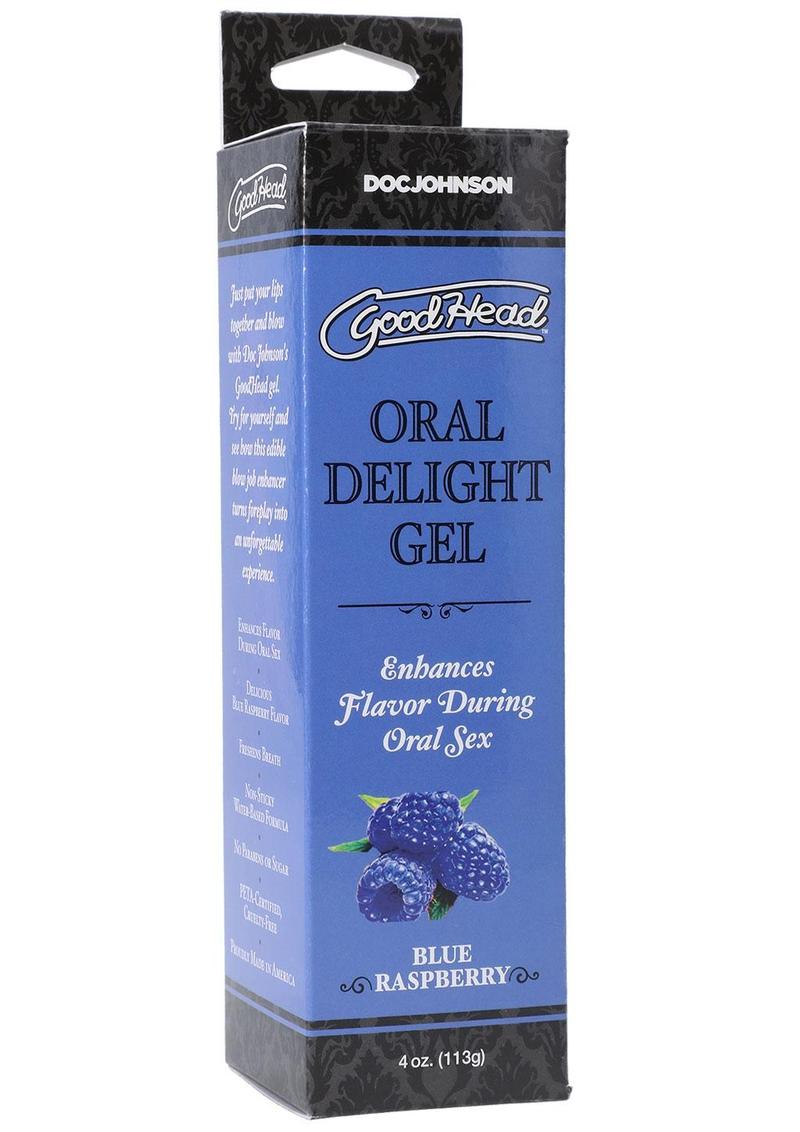 Goodhead Oral Delight Gel Flavored Blue Raspberry - 4oz