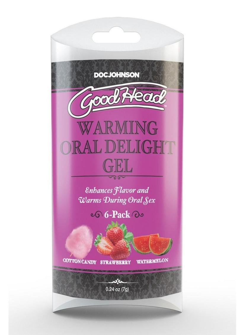 Goodhead Warming Head Oral Delight Gel .24oz (6 Pack) - Assorted