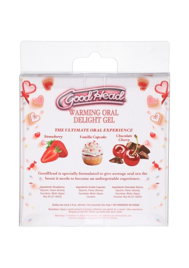 Goodhead Warming Oral Delight Gel Assorted Flavors - 2oz - 3 Pack