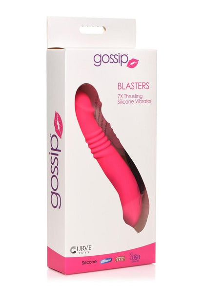 Gossip Blasters 10x Rechargeable Silicone Thrusting Vibrator