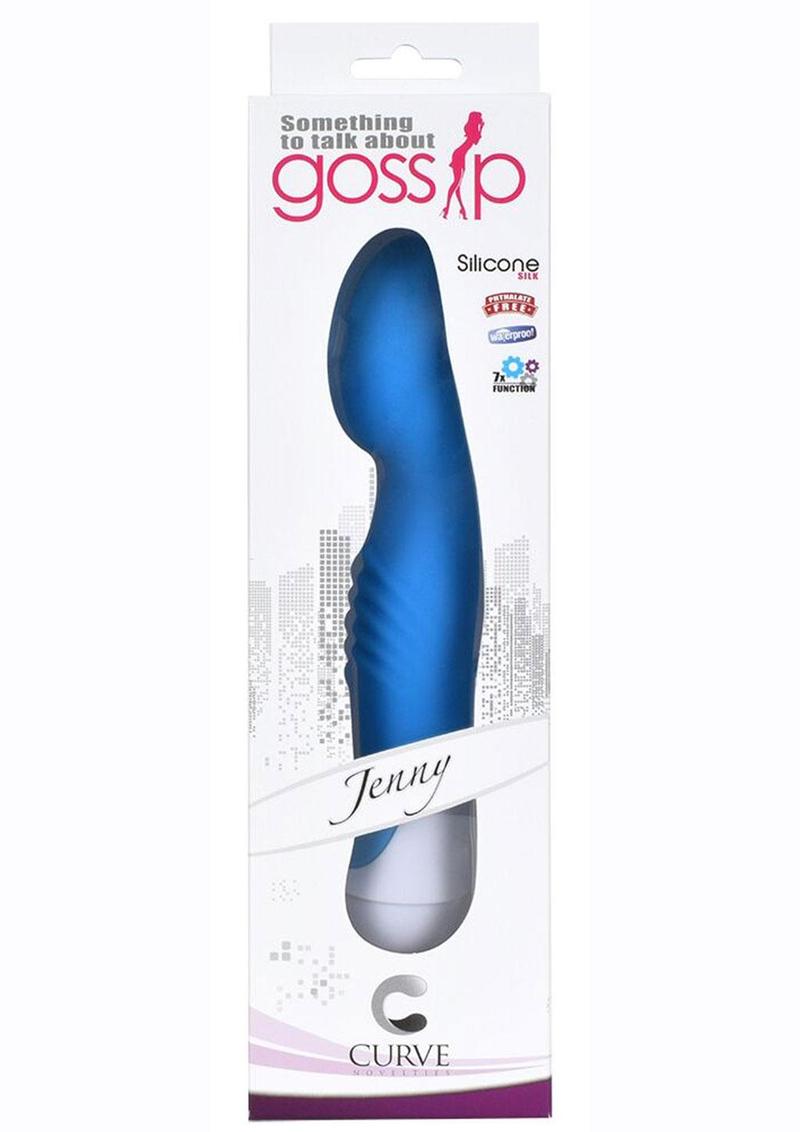 Gossip Jenny 7 Function Silicone G-Spot Vibrator - Blue