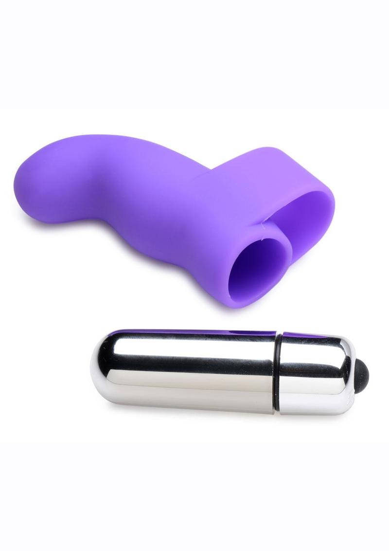 Gossip Thrill-Her Silicone Finger Vibrator - Purple