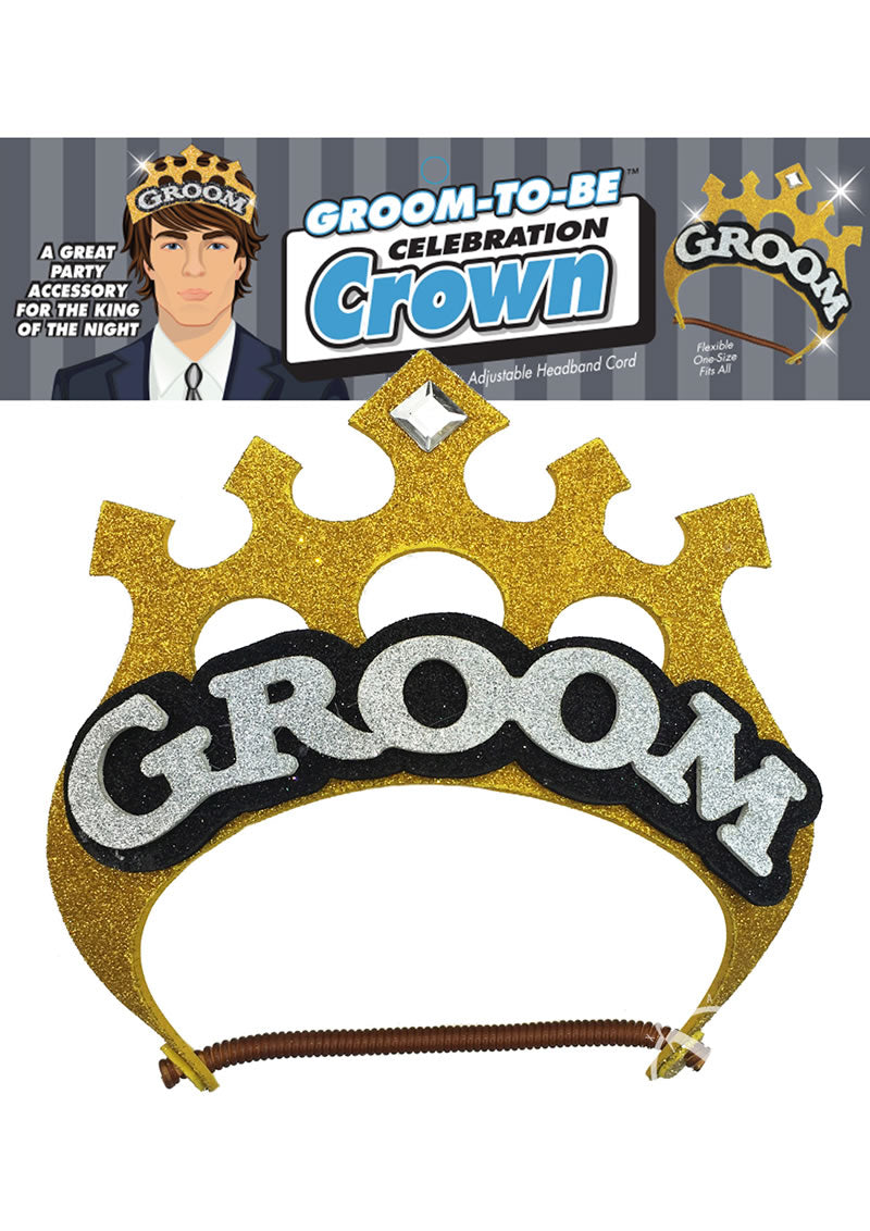 Groom-To-Be Celebration Crown - Gold/Silver