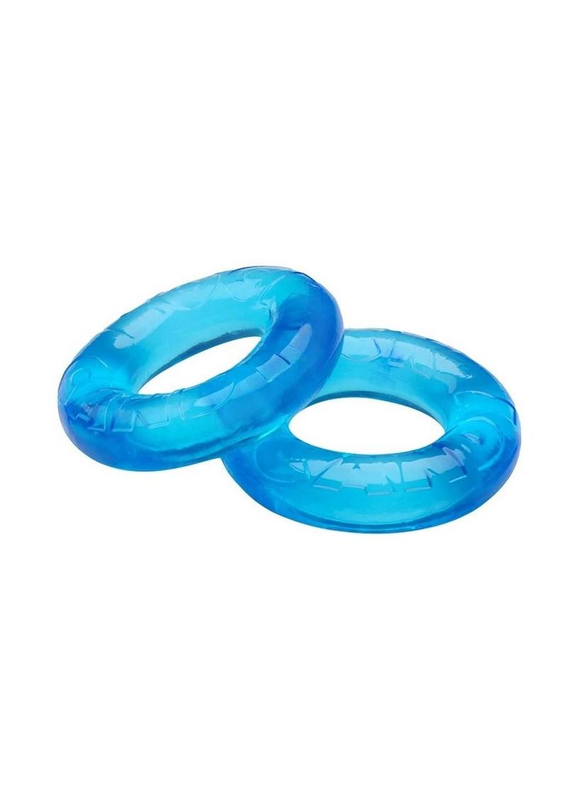 Gummy Cock Ring - Blue - One Size