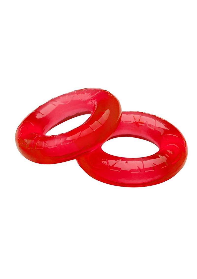 Gummy Cock Ring - Red - One Size