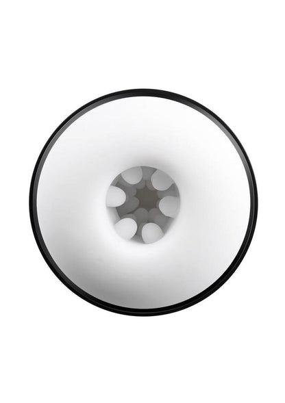 Gx Get Your Stroke On Rechargeable Silicone Thrusting Stroker - White