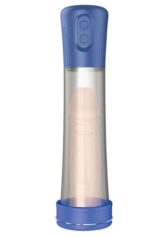 H2o Rechargeable Penis Pump - Blue