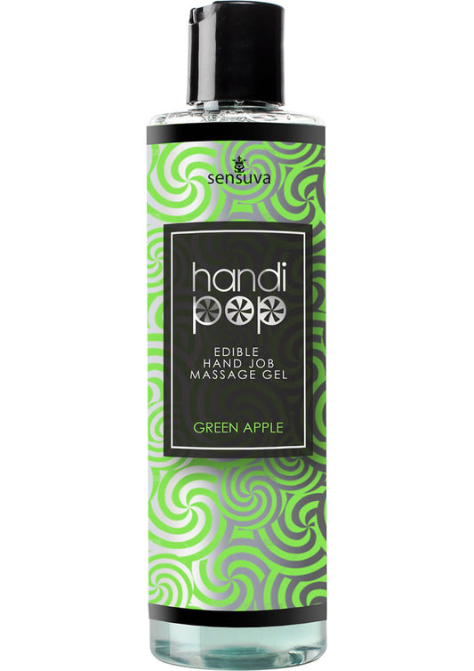 Handipop Edible Hand Job Massage Gel - Green Apple - 4.2oz