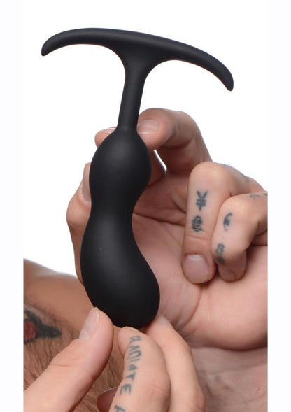 Heavy Hitters Comfort Plugs Silicone Anal Plug - Black - 5.5in