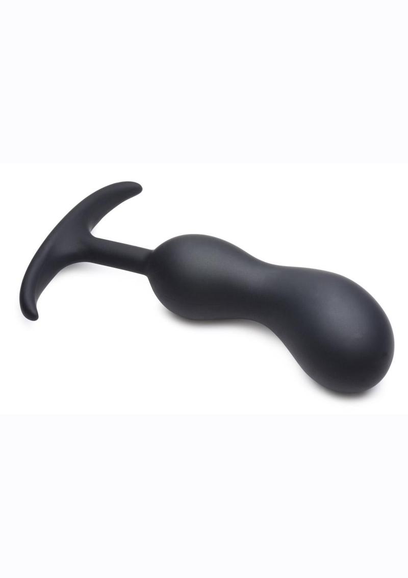 Heavy Hitters Comfort Plugs Silicone Anal Plug - Black - 7.4in