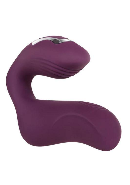 Helping Hand Silicone Rechargeable Finger Vibrator - Purple