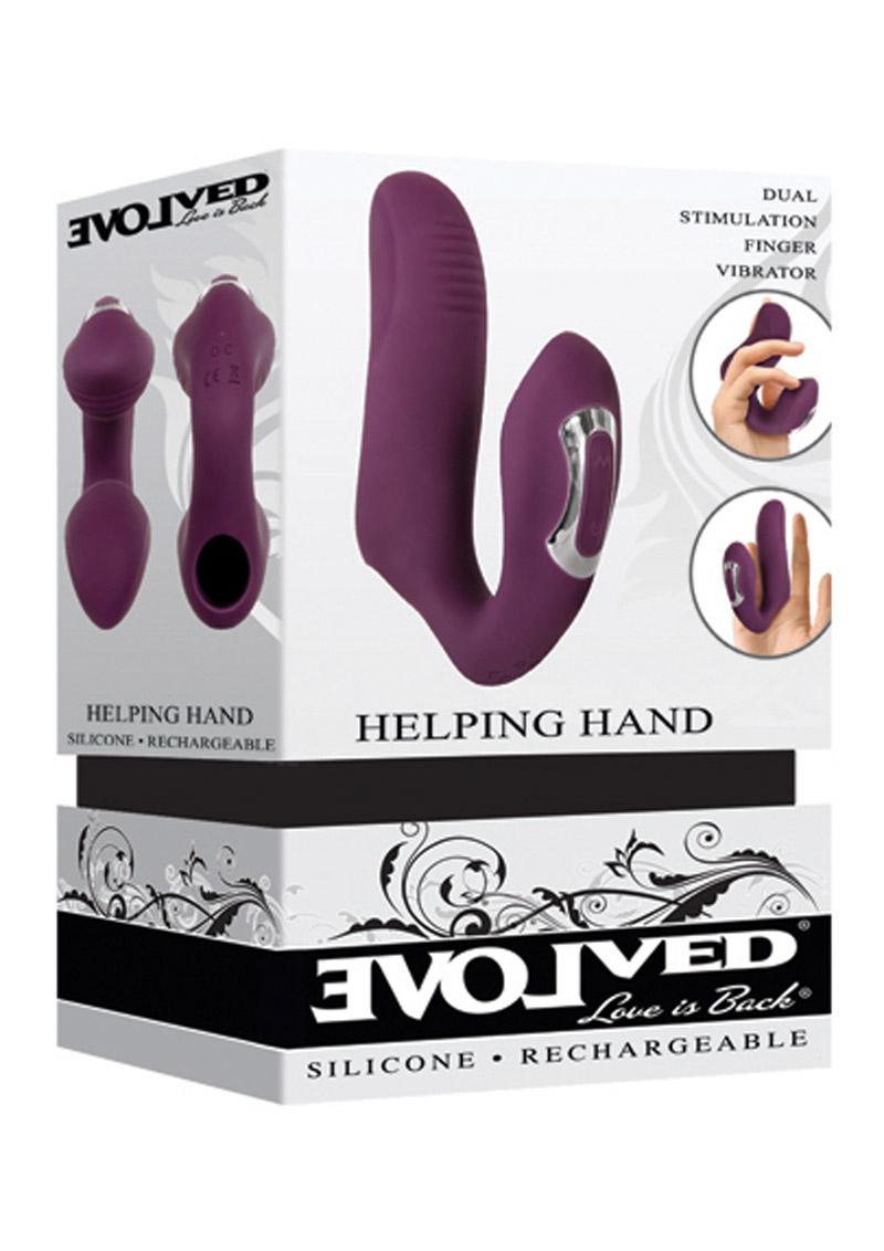 Helping Hand Silicone Rechargeable Finger Vibrator