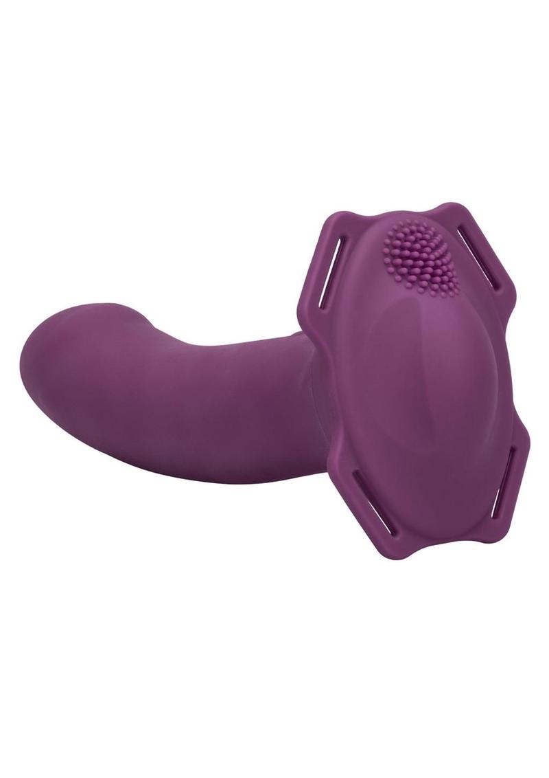 Her Royal Harness Me2 Rumble Silicone Strap-On Probe - Purple