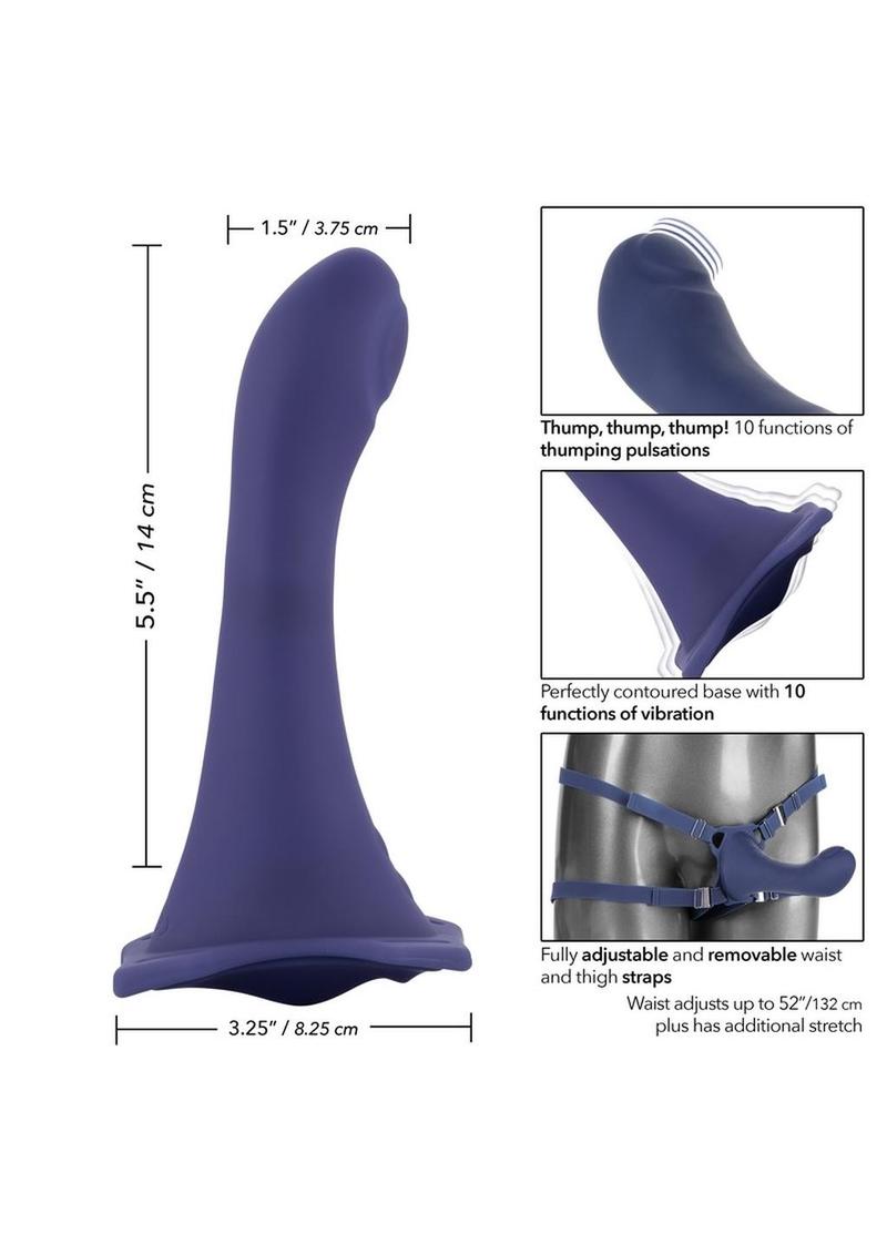 Her Royal Harness Me2 Thumper Strap-On with Silicone Rechargeable Dildo