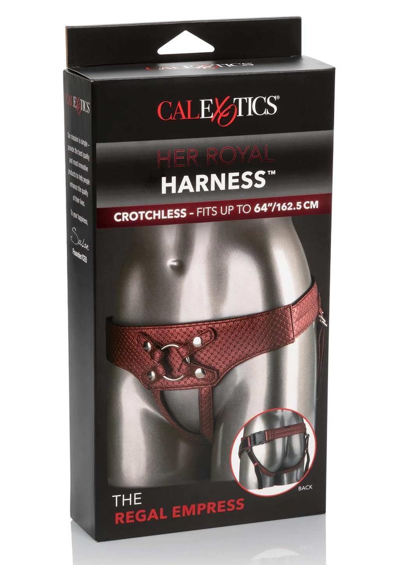 Her Royal Harness The Regal Empress Adjustable Harness - Red