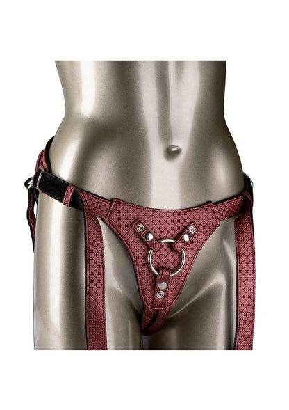 Her Royal Harness The Regal Queen Adjustable Harness - Red