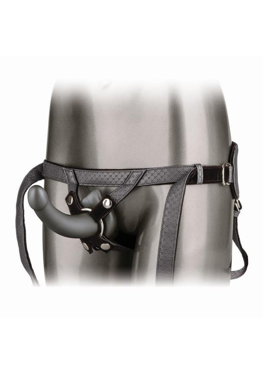 Her Royal Harness The Royal Ultra-Soft Set Adjustable Harness with Me2 Silicone G-Probe - Gray/Grey