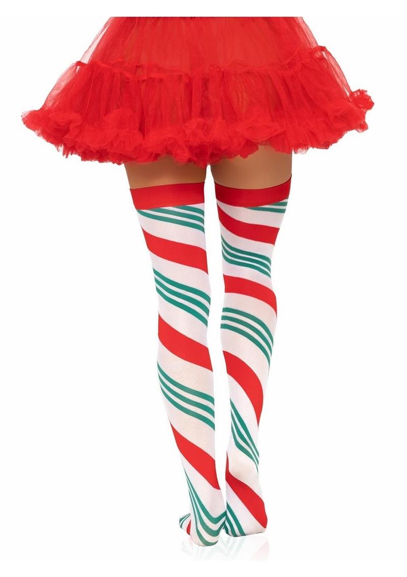 Holiday Ribbon Thigh High