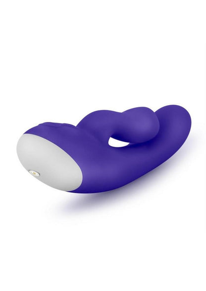 Hop Trix Silicone Rabbit Vibrator - Midnight/Purple