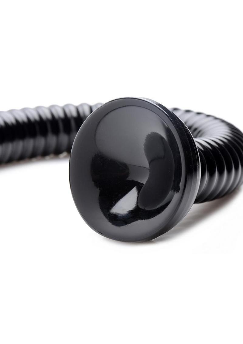 Hosed Ribbed Hose - 19in Long - Black