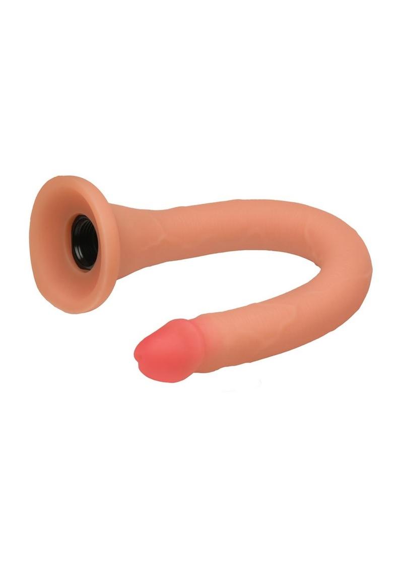 Hosed Slim Silicone Enema Hose - Vanilla - 12in