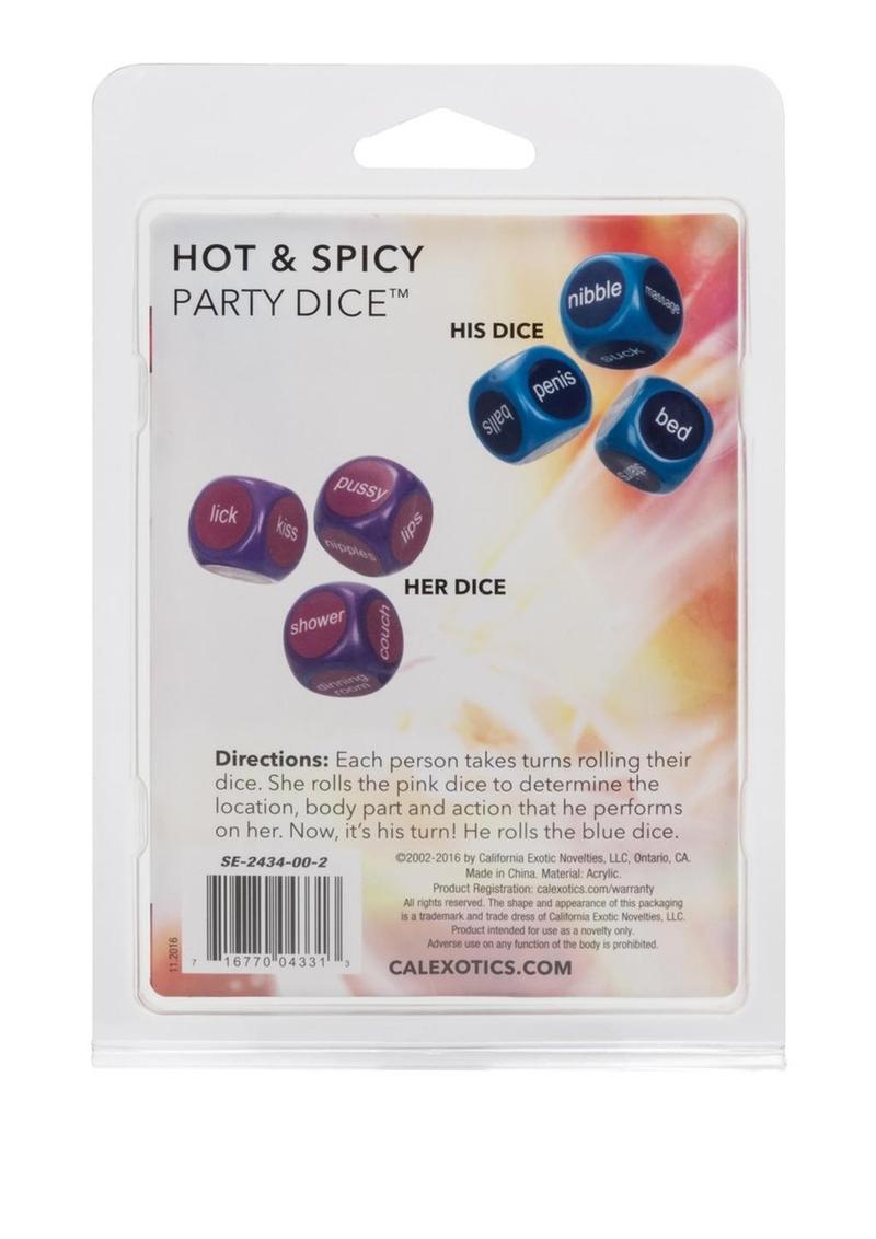 Hot and Spicy Party Dice