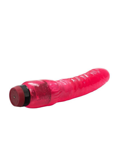 Hot Pinks Long John Vibrating Dildo - Pink - 8in