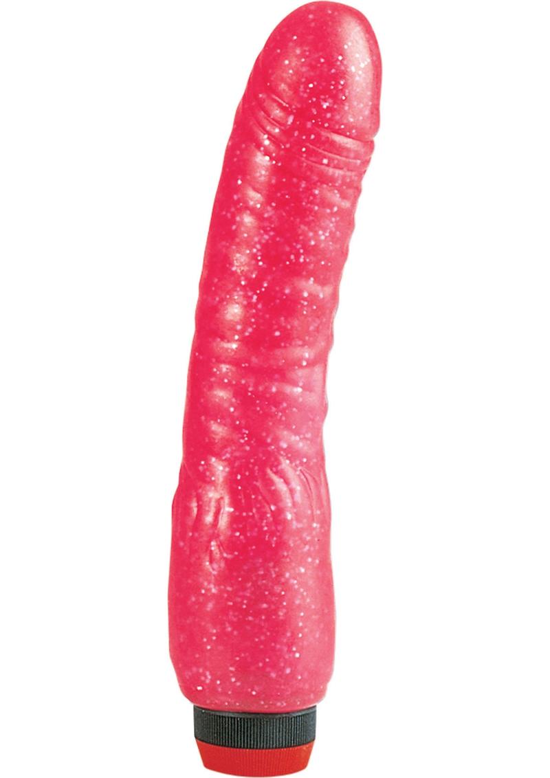 Hot Pinks Long John Vibrating Dildo - Pink - 8in