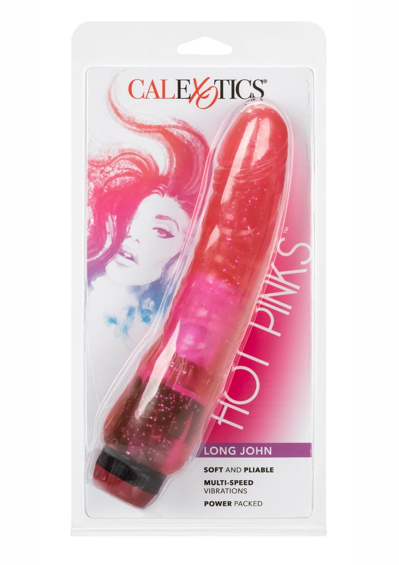 Hot Pinks Long John Vibrating Dildo