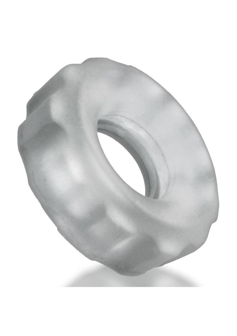 Hunkyjunk Huj Cockrings - Clear/Clear Ice - 3 Pack