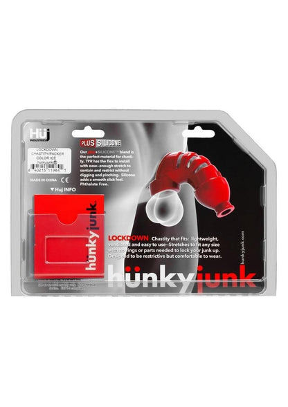 Hunkyjunk Lockdown Silicone Chastity Cage - Clear