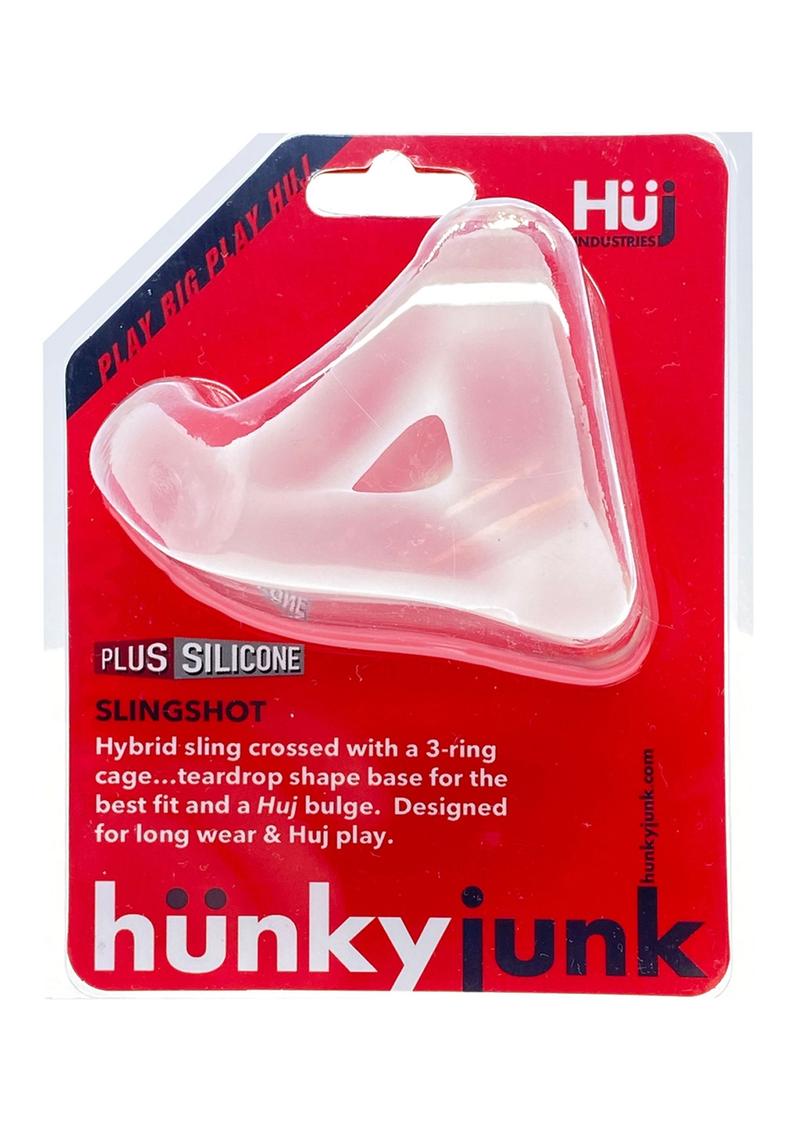 Hunkyjunk Slingshot Silicone 3 Ring Teardrop Cock Ring