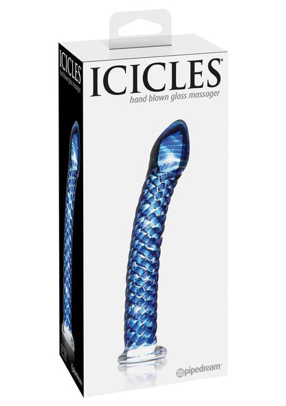 Icicles No. 29 Ribbed Glass G-Spot Dildo