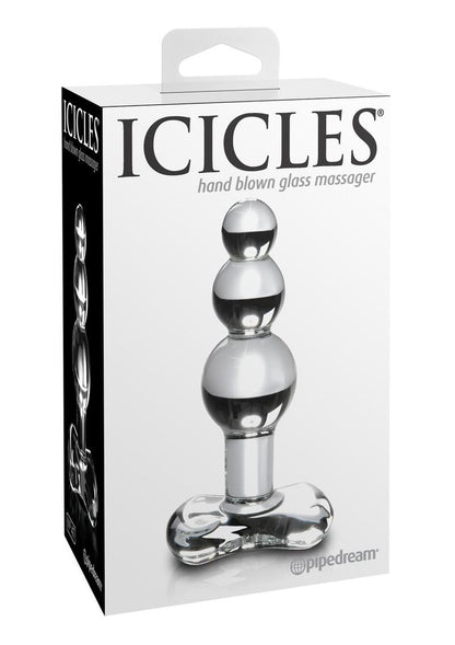 Icicles No. 47 Beaded Glass Anal Plug - Clear