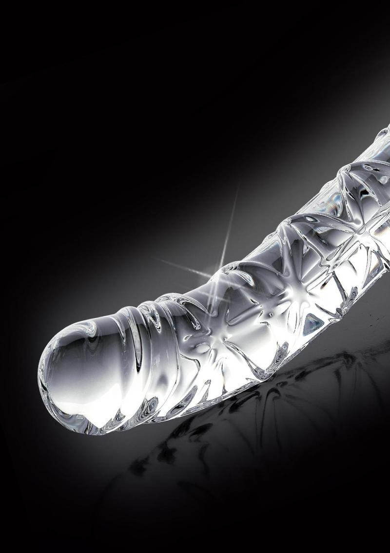 Icicles No. 60 Glass G-Spot and P-Spot Dildo - Clear - 6in