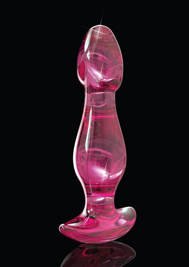 Icicles No 73 Beaded Glass Anal Plug - Pink