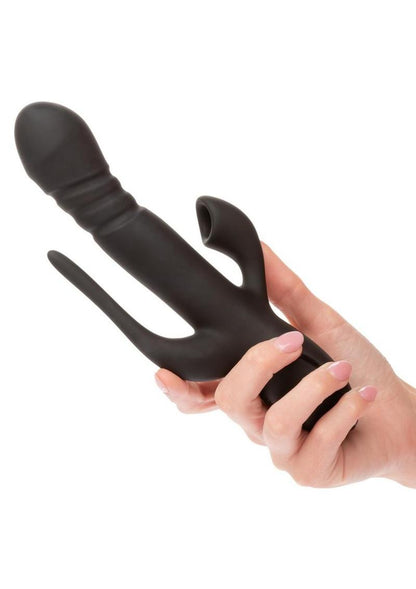 III Triple Euphoria Rechargeable Silicone Stimulating Vibrator